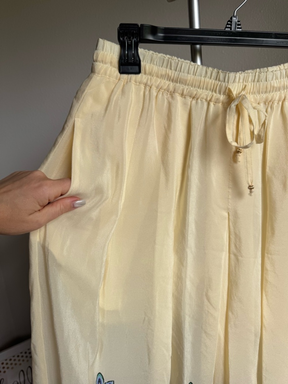 NWT Johnny Was Silk Pleated Wide Leg Pant In Ruta Sz S - Picture 8 of 13